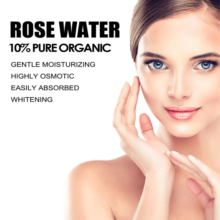 Rose Water Nourishing Shrink Pore Repair Sensitive Skin Oil Control Improve Dullness Skin Care Toner Soothing Moisturizing Serum