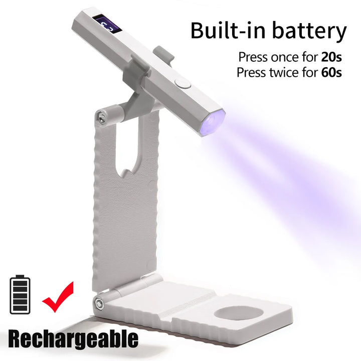 Convenient Handheld Nail Dryer Lamp UV/LED Nail Curing All Gel Polish Nail Art Tool Rechargeabl Nail Lamp