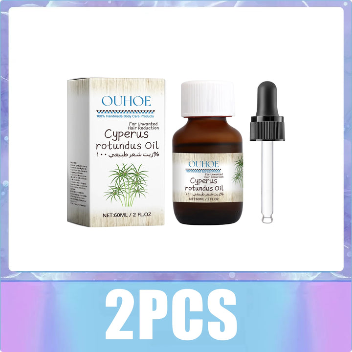Pure Cyperus Rotundus Oil for Hair Removal Reducing Redness Armpit Legs Arms Body Hair Growth Inhibitor Repair Beauty Skin Care