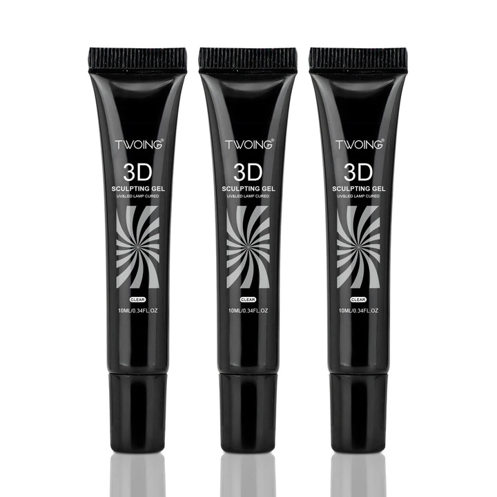 10ml 3D Nail Art Gel - DIY Designs,Waterproof Sculpting gel，Waterproof Nail Art Design Gel for Intricate Carvings & Shapes
