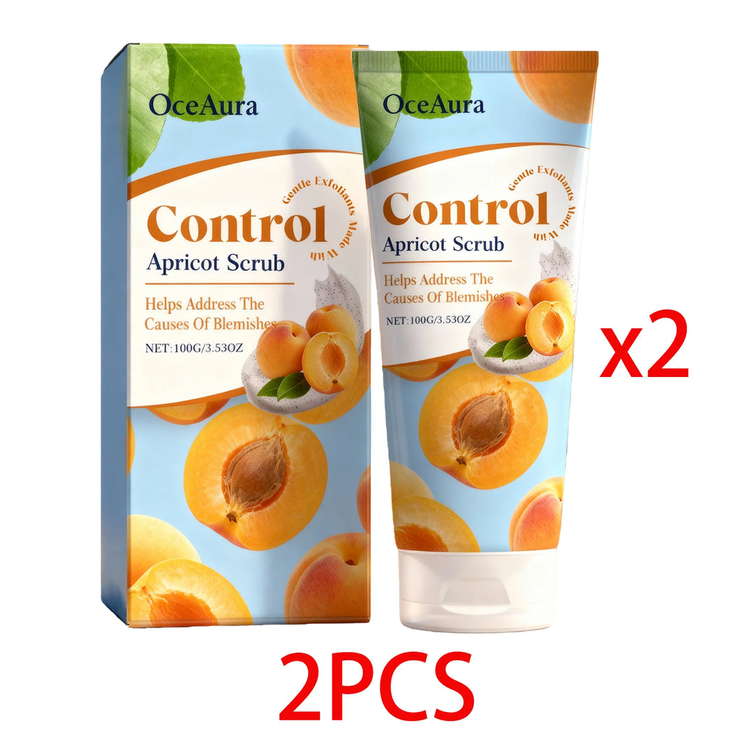 100g Exfoliating Apricot Facial Scrub Gentle Exfoliating Remove Dead Skin Pore Cleansing Hydrating Natural White Skin Smoothing
