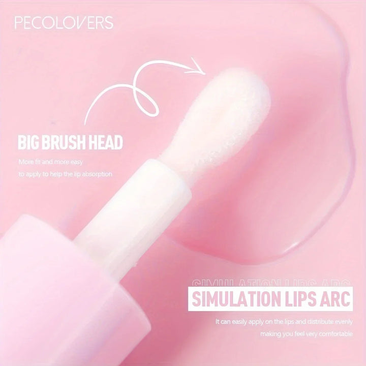 BIG Fruit Lip Oil Lip Enhancer Plumper Big Brush Moisturising Clear Lip Gloss Sexy Lip Makeup Care Cosmetics for Women Girl Lady