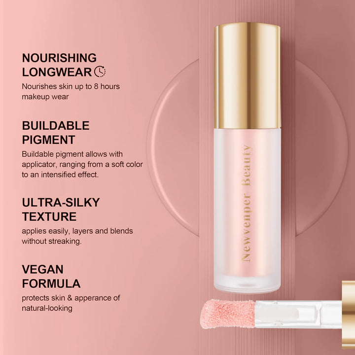 Liquid Highlighter, Moisturizing Liquid Illuminator for Face & Body, High Glossy Finish, Natural Glow Liquid Luminizer