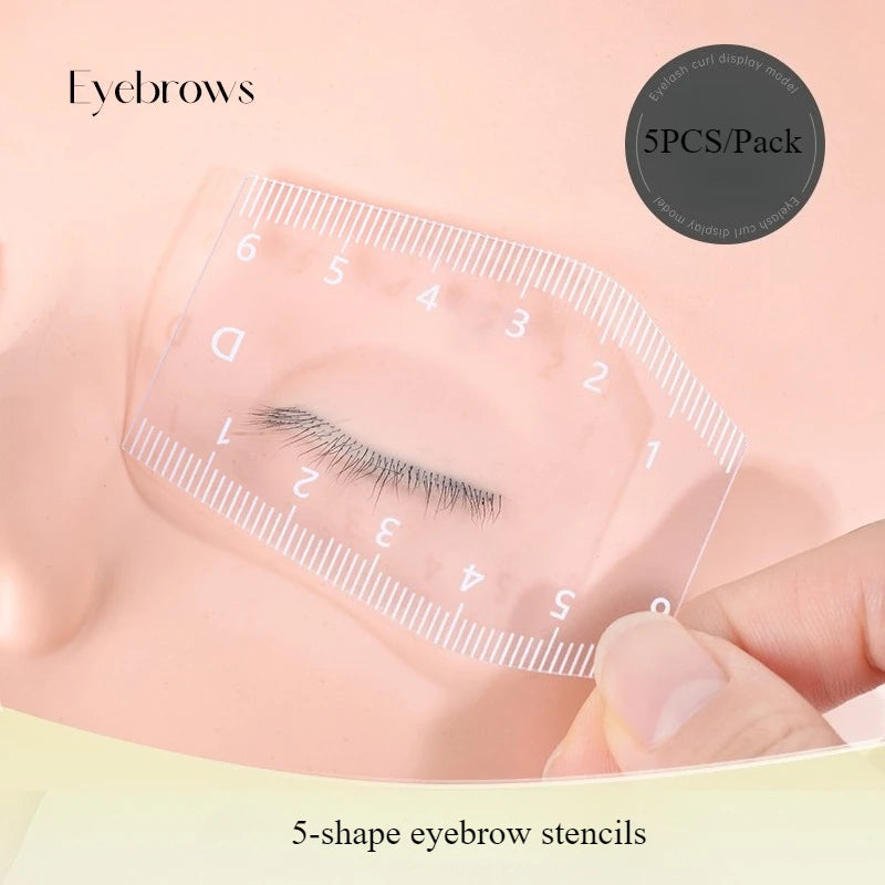 5pcs Eyebrow Shaping Stencil Set,  Magic Tool for Eyebrow Design and Tattooing, Eyebrow Shaping Stencil，Eyebrow Shaping Stencil