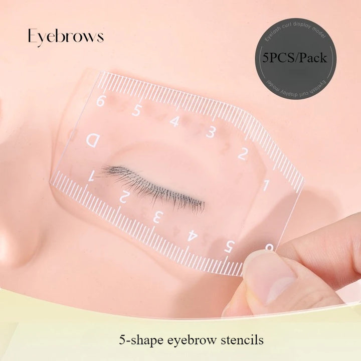 5pcs Eyebrow Shaping Stencil Set,  Magic Tool for Eyebrow Design and Tattooing, Eyebrow Shaping Stencil，Eyebrow Shaping Stencil