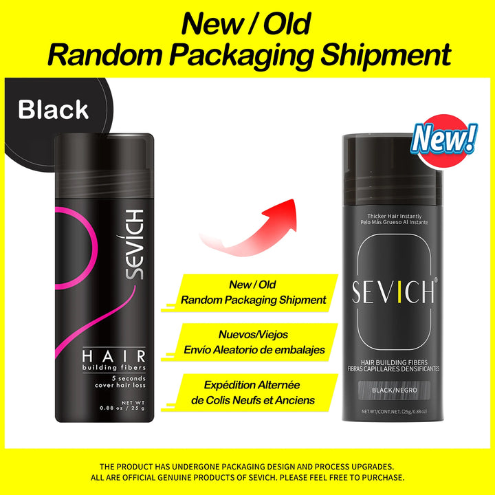 Sevich 25g hair building fibers powder hair loss products bald extension thicken hair spray jar keratin