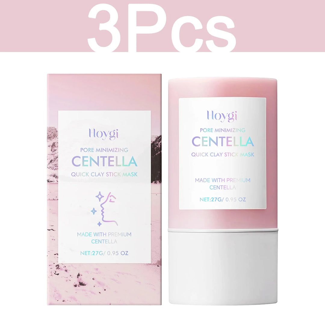 HOYGI Centella Clay Mask Stick Facial Cleansing Shrink Pores Soften Moisturizing Hydrating Soothing Face Mud Mask Skin Care 27g
