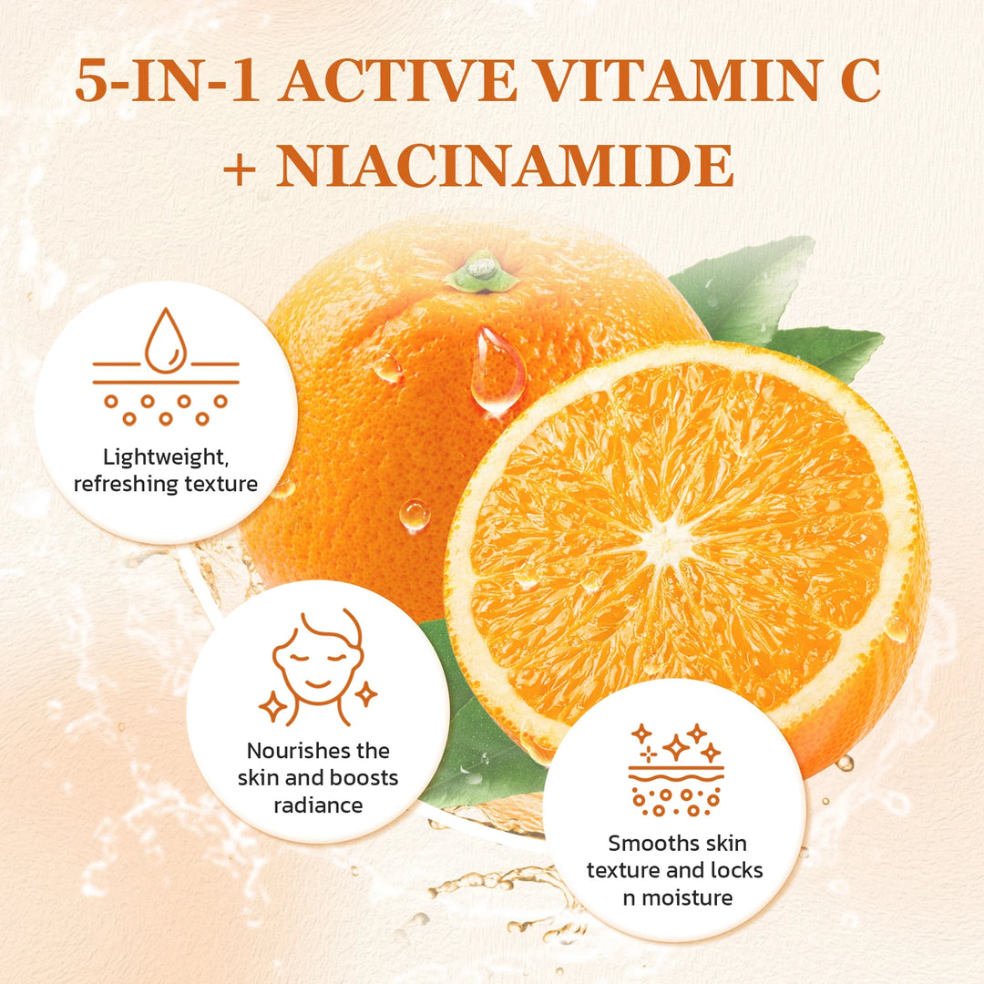 Vitamin C Toner 5X Hydrating Brightens Evens Skin Tone and Boosts Glow Non-Greasy 4.06 Fl Oz