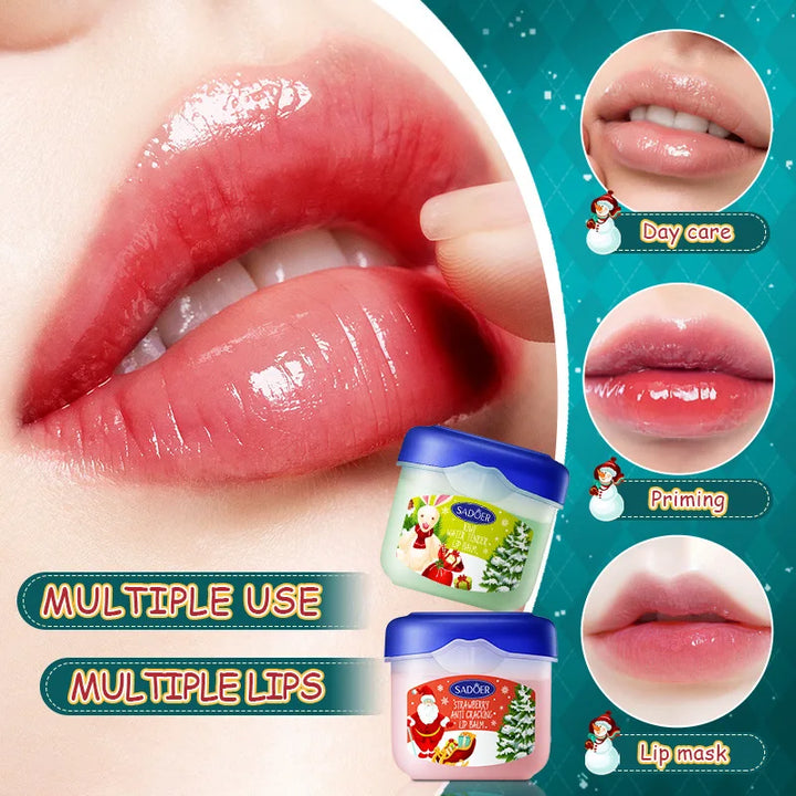 8pcs/Set SADOER Christmas Hand Cream Lip Balm Skin Care Sets Moisturizing Plump lips lipstick lip plumper Lips Hands Skin Care