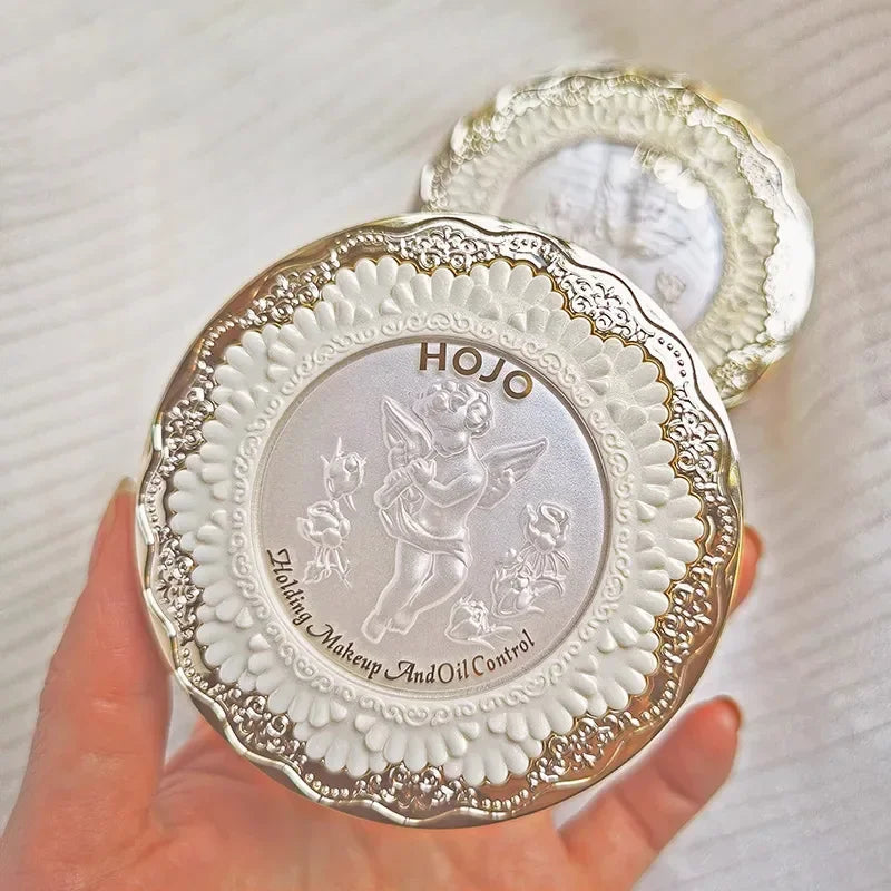 Setting Powder Highlighter Powder Oil Control Makeup Setting Brightening Skin Tone Setting Powder Compact Portable Makeup