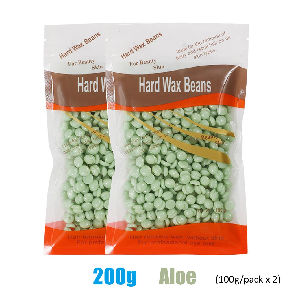 50g Brazilian Hard Waxing Wax Beans Fast Waxing Machine Hot Film Painless For Body Hairs Removal Beans Unisex Hair Removal