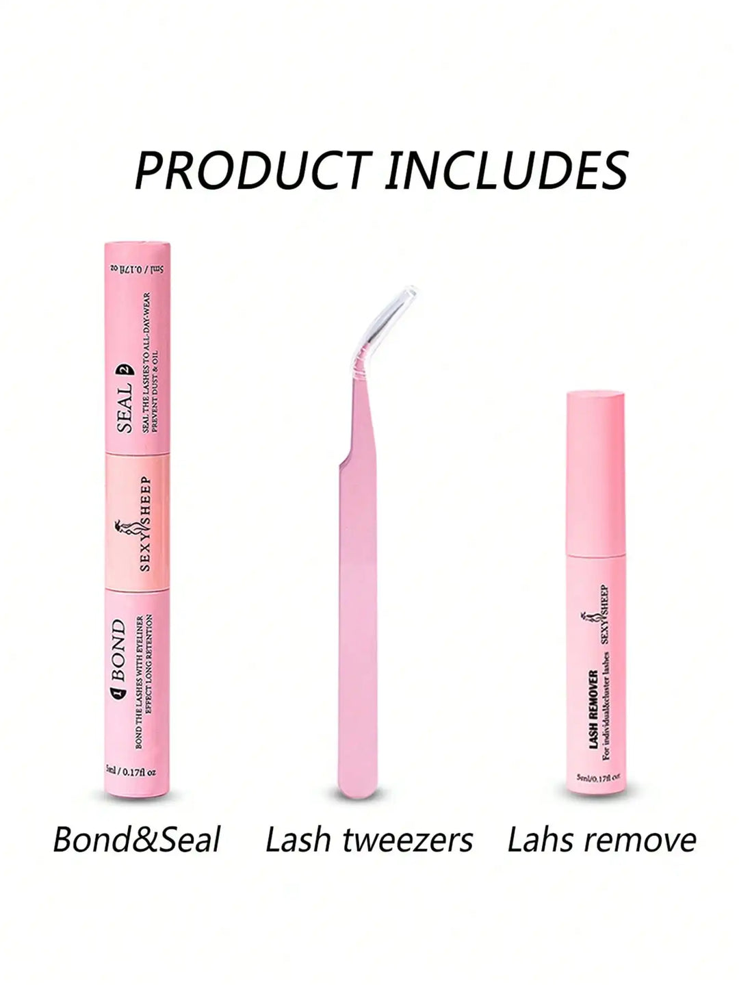 Lash Bond and Seal 10ml Individual Lashes Glue and Seal Super Strong Hold Lash Extension and Lash Glue Remover 5ml Kit
