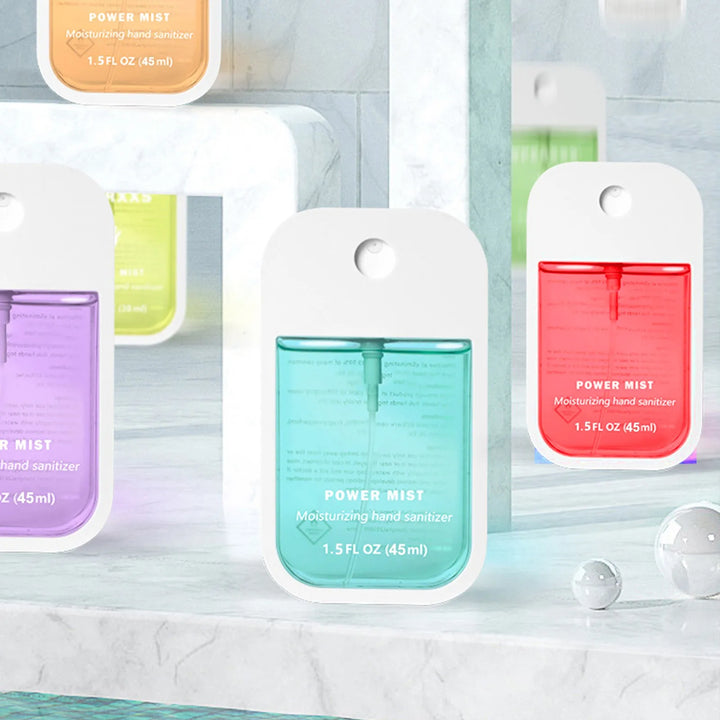 7 Flavors Power Mist Hand Sanitizer, Portable Hand Sanitizer Spray, Power Mist Hydrating Hand Sanitizer Spray for Adults