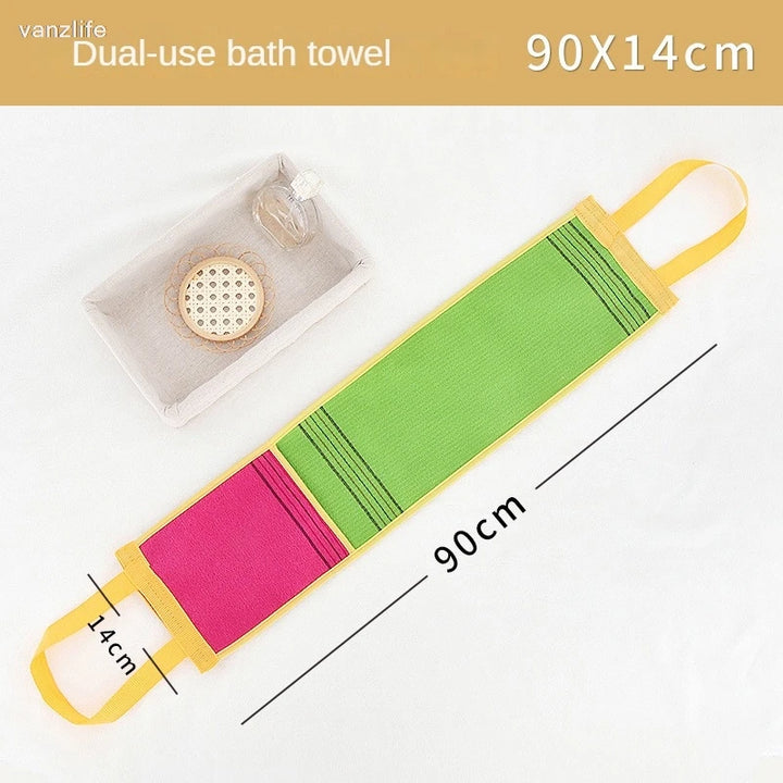 Back Rubbings Strip Exfoliating Wash Towel Back Artifact Strong Ash and Mud Removal Back Rub Men and Women Bath Towel Bath Towel Gloves
