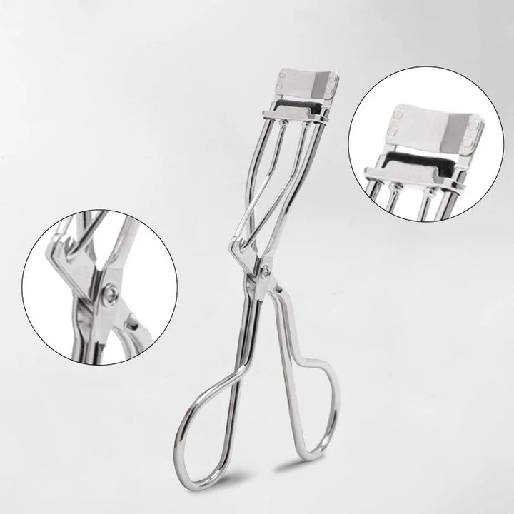 Mini Partial Eyelash Curler Nature Curl Sun Flower Extension Volume Tweezers Stainless Steel Tool