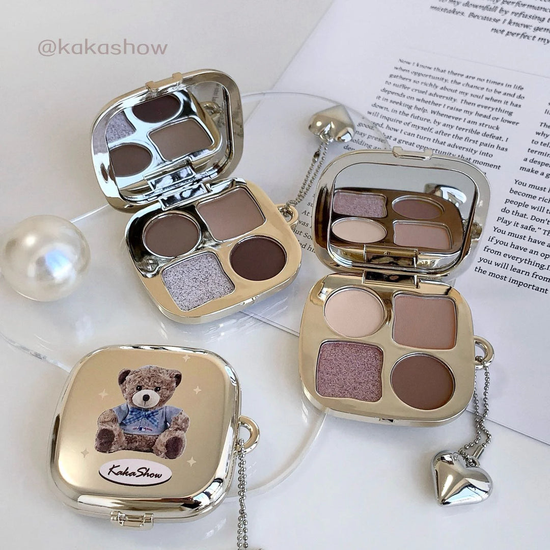 Kakashow Little Bear Eyeshadow Palette - Soft, Natural, Long-Lasting, Non-Fading, and Smudge-Free Eyeshadow Palette