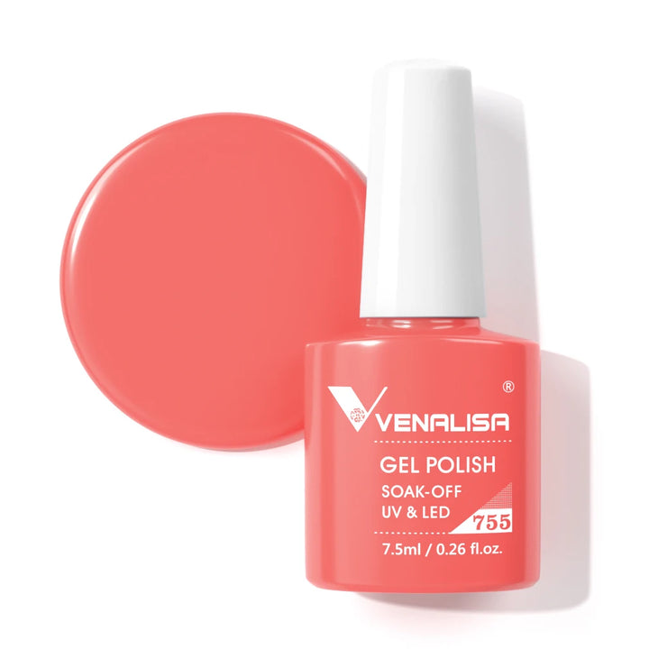 Venalisa HEMA TPO FREE Nail Gel Polish Glitter Gorgeous Full Coverage Soak Off UV LED French Nail Jelly Pink Nude Collection