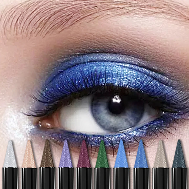 19 color 1PC glitter eyeshadow stick waterproof metallic high pigment eye shadow Korean makeup face highlight cosmetics gifts