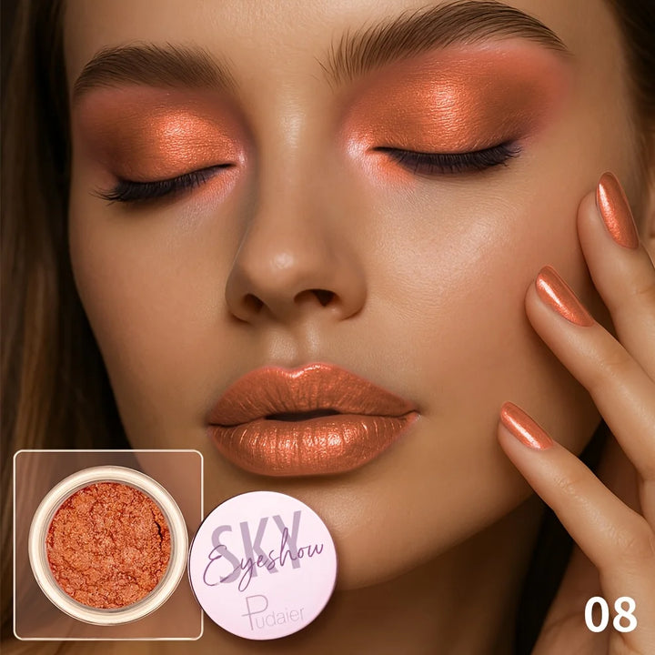Glitter Sparkle Eyeshadow-Shiny and high-gloss eyeshadow, easy to apply, with high color rendering, Festival parties
