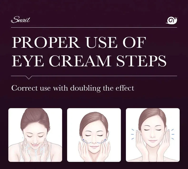 Saoder Snail Collagen Eye Cream Anti Dark Circles Remove Eye Bags Moisturizing Firming Beauty Eyes Skin Care Products