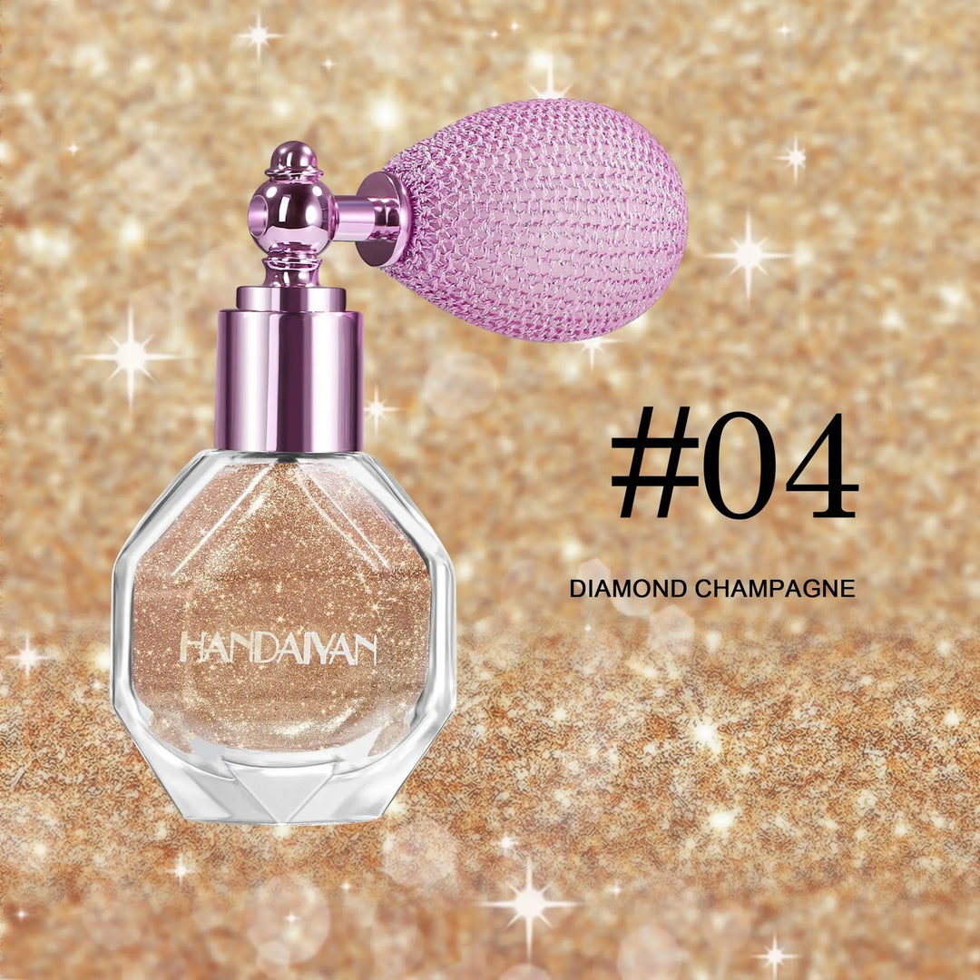 5 Color Shimmer Powder Spray For Body Face Hair Makeup Glitter Highlighter Brightening Sparkle Party Cosmetics