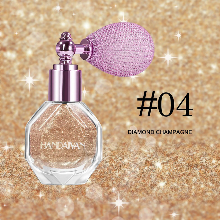 5 Color Shimmer Powder Spray For Body Face Hair Makeup Glitter Highlighter Brightening Sparkle Party Cosmetics