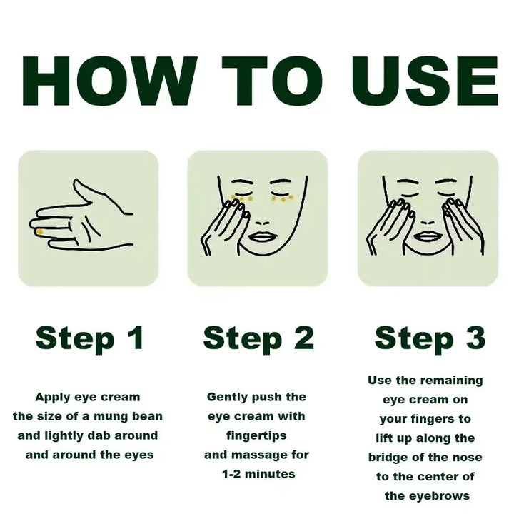 7 Day Tighten Smooth Wrinkles Eye Cream Korean Fade Eye Fine Line Dark Circles Bags Puffiness Tighten Under Eyes Women Skin Care