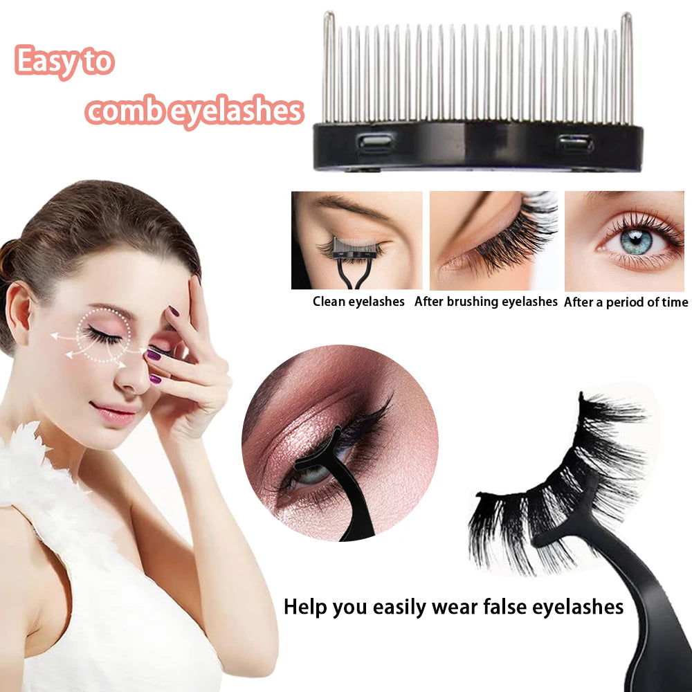 Eyelash Curler Set Lash Clip With Replacement Pads For Women Eyebrow False Eyelashes Multipurpose Face Razor Makeup Tools