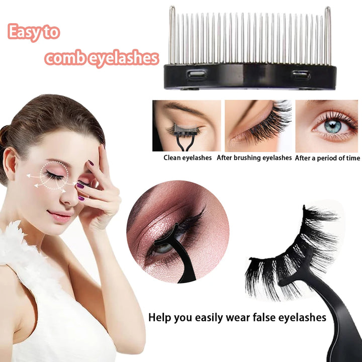 Eyelash Curler Set Lash Clip With Replacement Pads For Women Eyebrow False Eyelashes Multipurpose Face Razor Makeup Tools