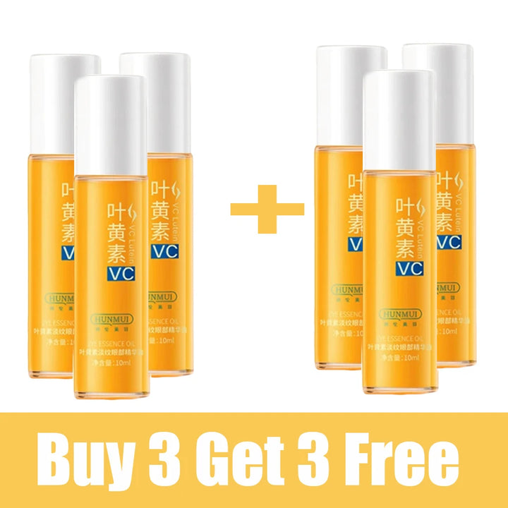 Lutein Anti-Aging Eye Serum Oil Dark Circle Removal Wrinkle Fading Firming Lifting Whitening Brightening Eye Care for All Skin