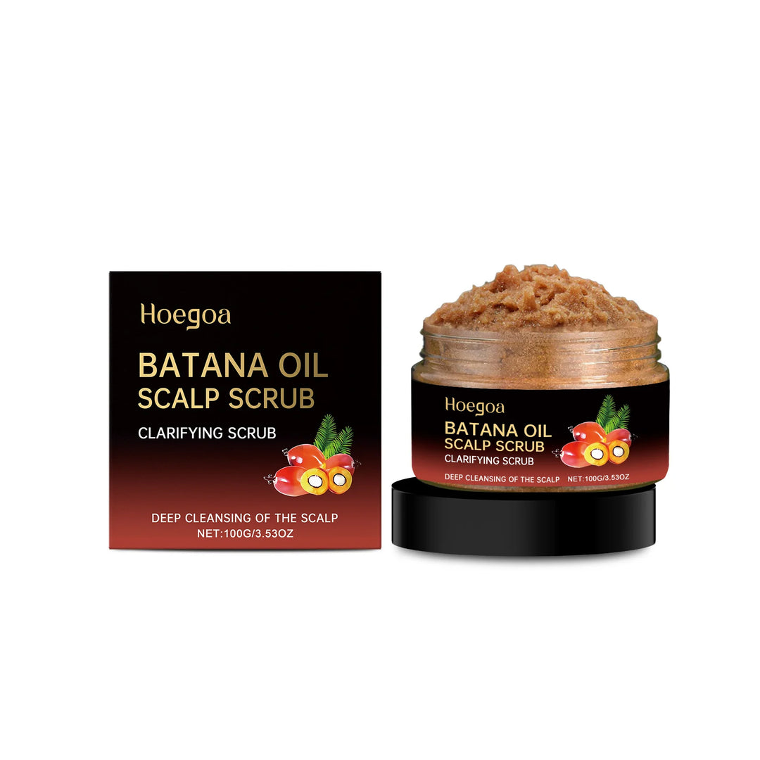 Batana Oil Scalp Scrub Deep Cleansing Oil Control Remove Dirt Moisturizing Nourish Repair Smooth Refreshing Soothing Scalp Scrub