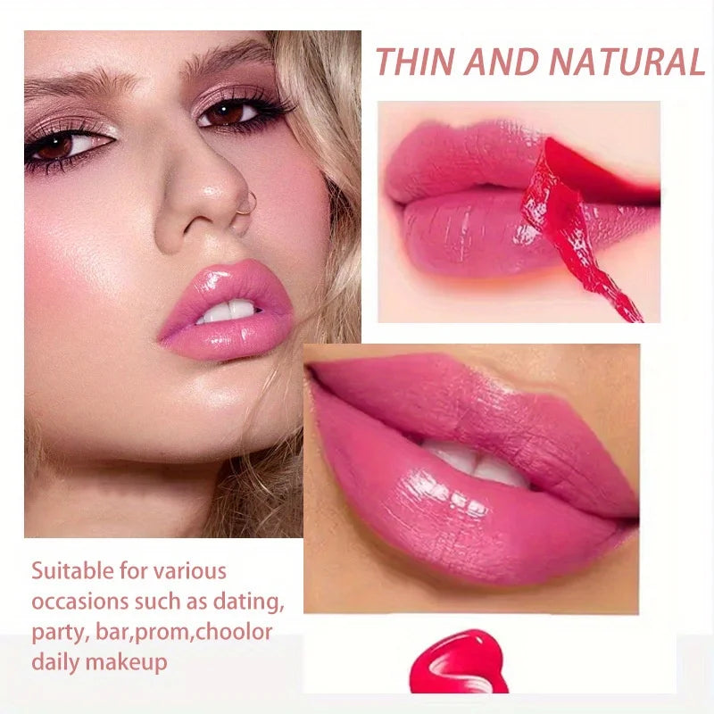 Peel-off Lipgloss Matte Natural Mist Lip Tinted Waterproof  Long Lasting Lipstick Makeup Tear Contour Stain Cosmetic