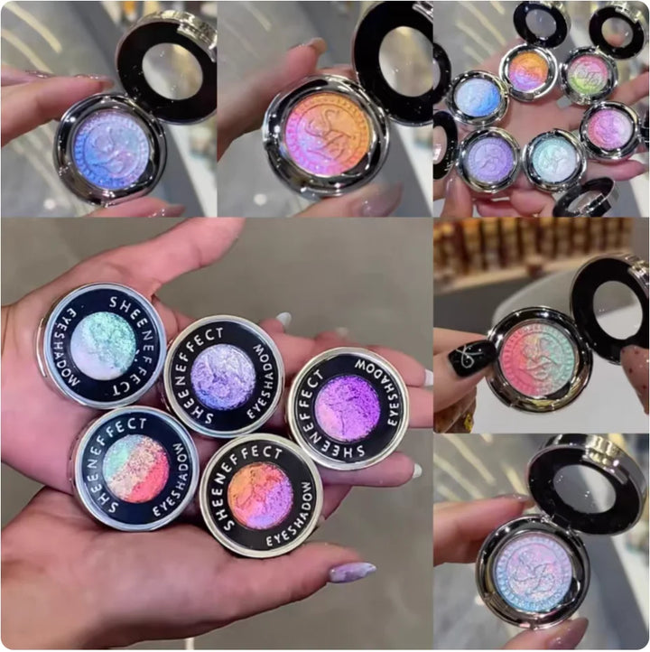 SheenEffect Chameleon Gradient Sparkle Eyeshadow  Long-Lasting Pigmented Highlighter Makeup Eyeshadow Sheen Effect