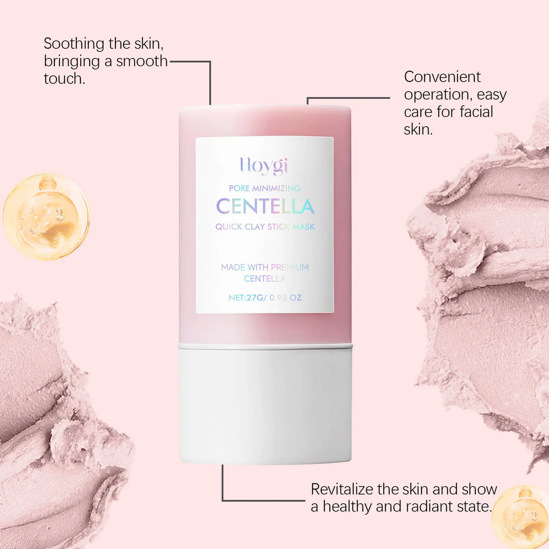 HOYGI Centella Clay Mask Stick Facial Cleansing Shrink Pores Soften Moisturizing Hydrating Soothing Face Mud Mask Skin Care 27g