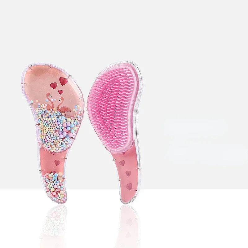 New Kids Star Magic Combs Anti-static Massage Unicorn Hair Brushes Tangle Detangle Shower Massage Hair Brush Comb