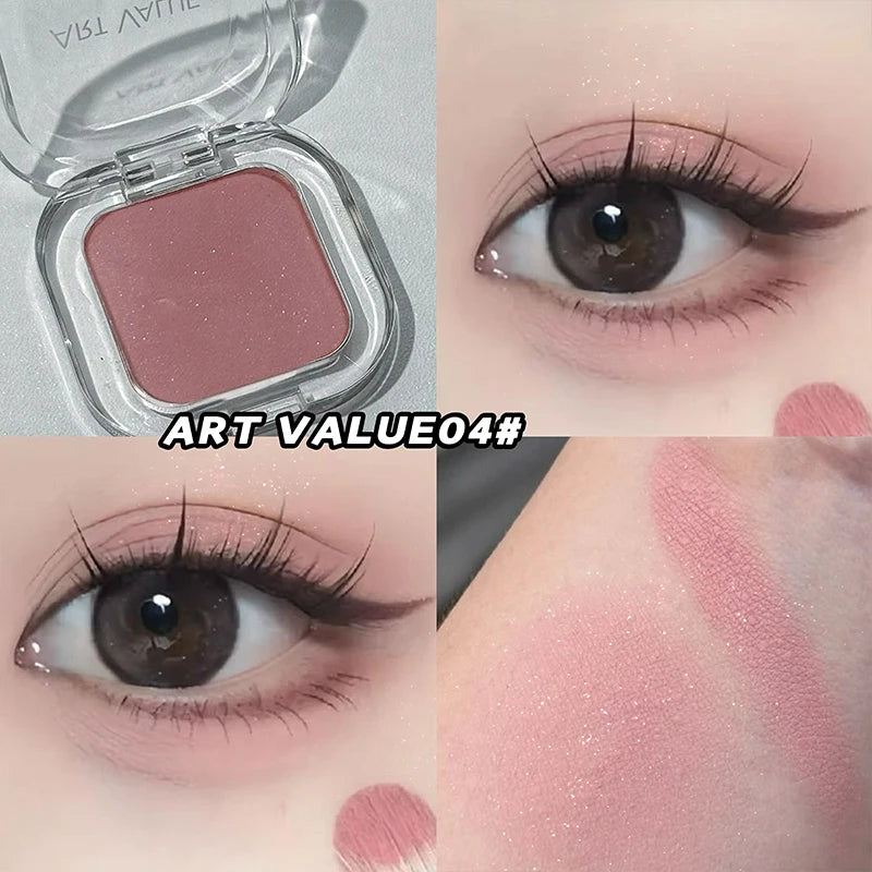 ART VALUE Single Color Eyeshadow Palette, Long-lasting, Matte & Shimmer Finish, No Fallout, Multi-color Eyeshadow for Makeup
