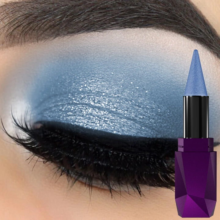 19 color 1PC glitter eyeshadow stick waterproof metallic high pigment eye shadow Korean makeup face highlight cosmetics gifts