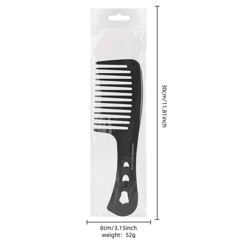 Thickened Version Wide Tooth Comb Heat Resistant Barber Professional Portable Styling Detangling Hairstyling Tools