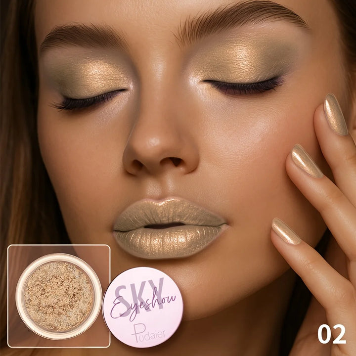 Glitter Sparkle Eyeshadow-Shiny and high-gloss eyeshadow, easy to apply, with high color rendering, Festival parties