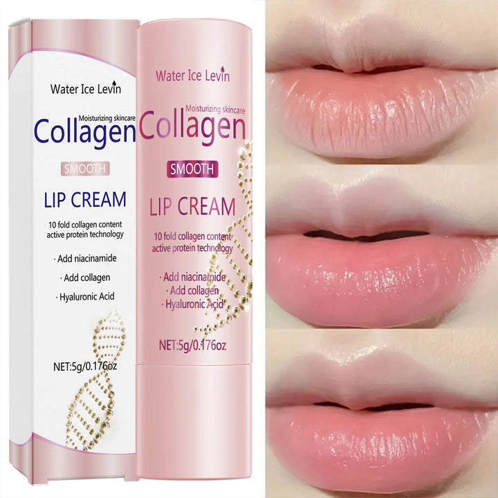 Lip Cream with Collagen, Niacinamide & Hyaluronic Acid - Moisturizing & Firming Lip Care, Smooth Lips
