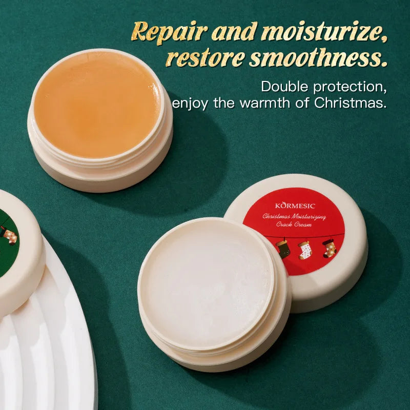 Christmas Moisturizing Gift Set - Hand Cream and Lip Balm, Hydrating Skin Care, Festive Present for Her, Family & Friends