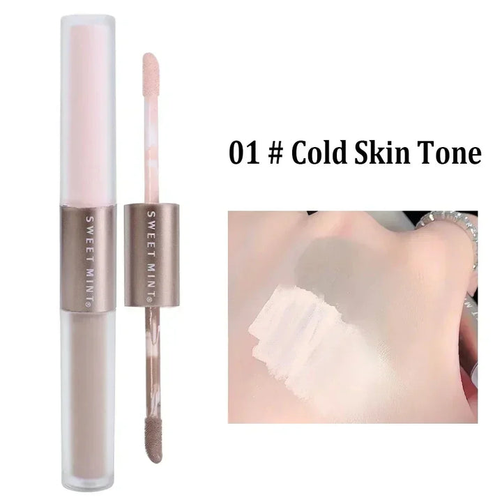 Matte Liquid Concealer Contouring Stick Skin Brighten Face Bronzer Contour Highlighter Grey Brown Woman V-face Shaping Cosmetics