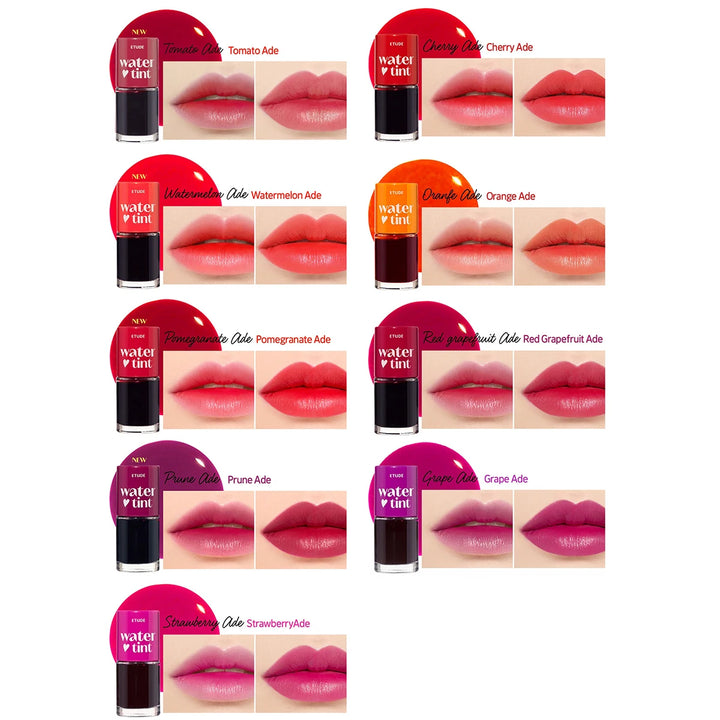 ETUDE Dear Darling Water Tint,Non-Sticky & Breathable,Watercolor-Like Sheer Finish,Brightening Lip Tint,K-Beauty,Korean Makeup
