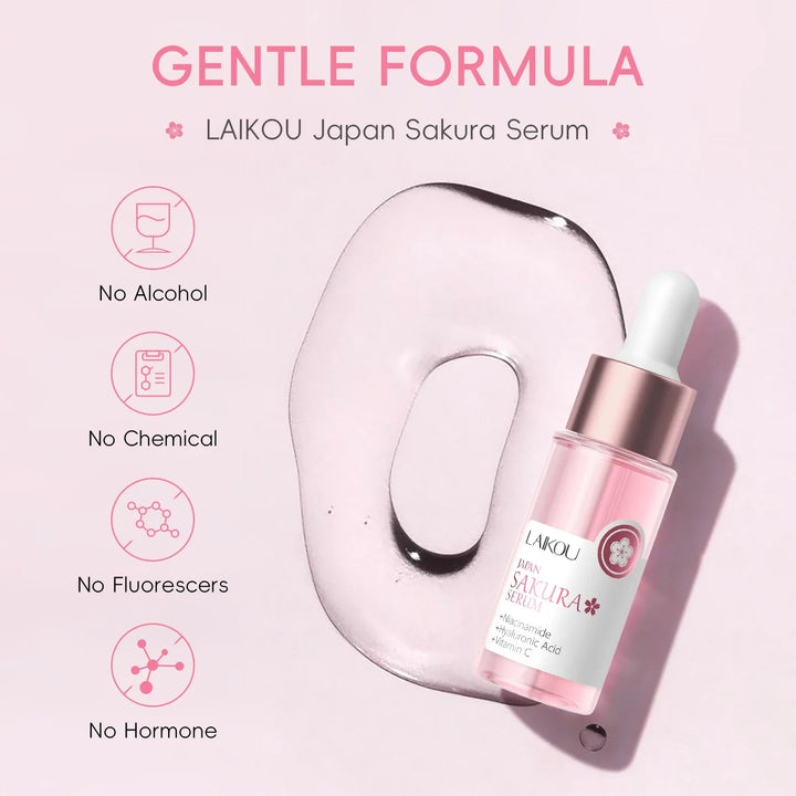 Japan Sakura Extract Serum 17ml Minimize Pores Brighten Skin Hydrating Care Radiance Booster Long Lasting Effect