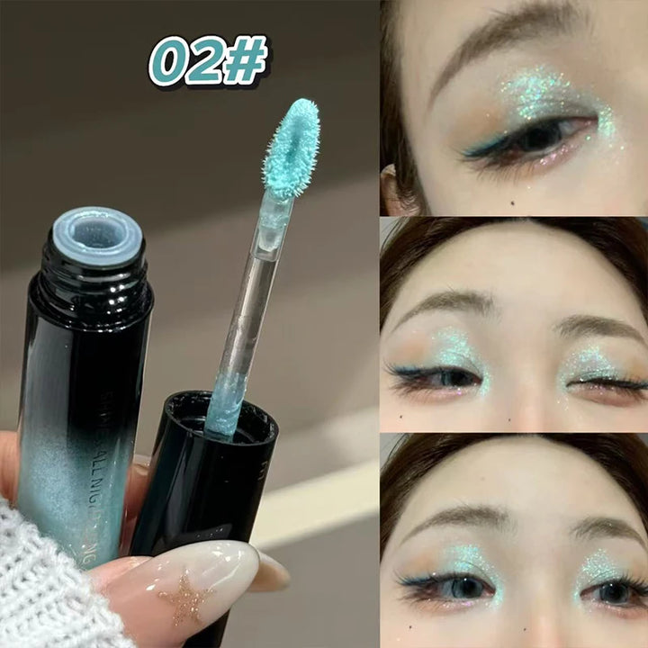 ART VALUE Glitter Liquid Eyeshadow Pearly Shimmer Eyeshadow Fine Shiny Eyes Makeup Charming Eyeliner Shadow Highlighter Cosmetic