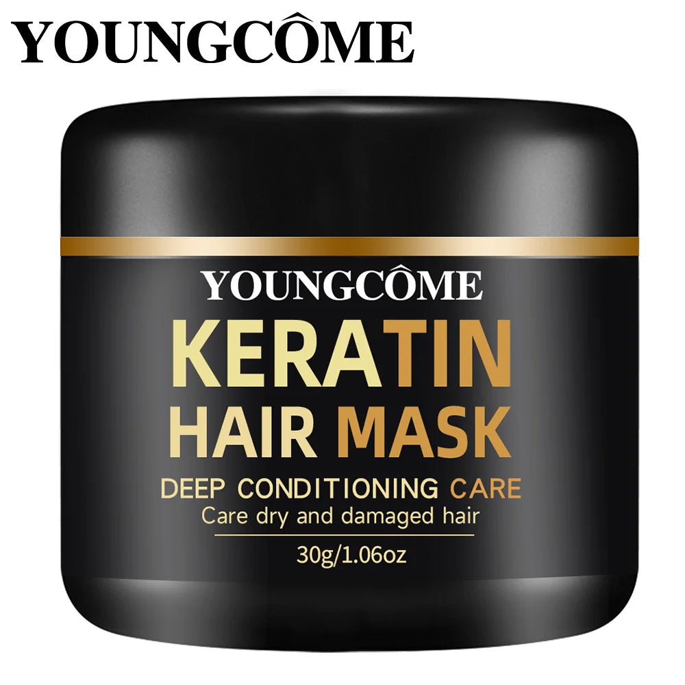 Natural Formula Keratin Hair Mask Repair Damage Dry Split Hair Nourishing Moisturizing Treatment Shiny Deep Hair Care Mask