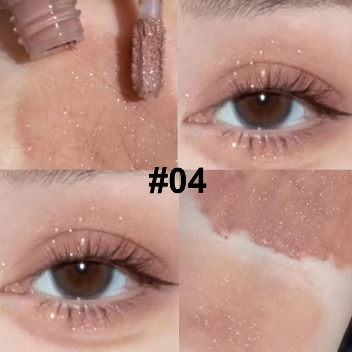 Liquid Eyeshadow Stick - Matte & Glitter for Contour & Eye Makeup,Blendable Creamy Texture,Long-Lasting Wear,Natural Eye Makeup