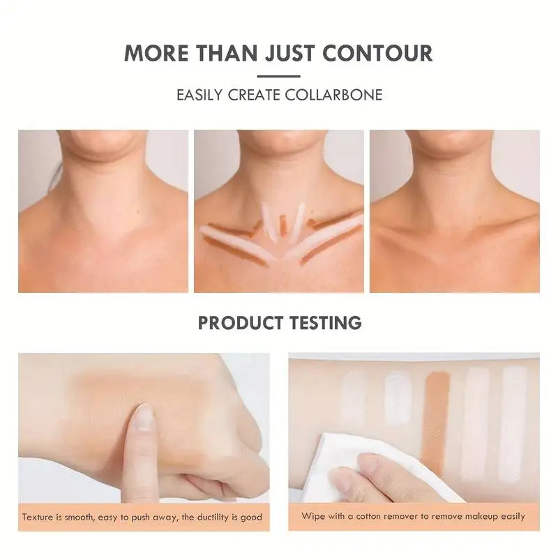 Three in one simple concealer makeup stick is durable and hard to take off makeup to create a natural three-dimensional contour