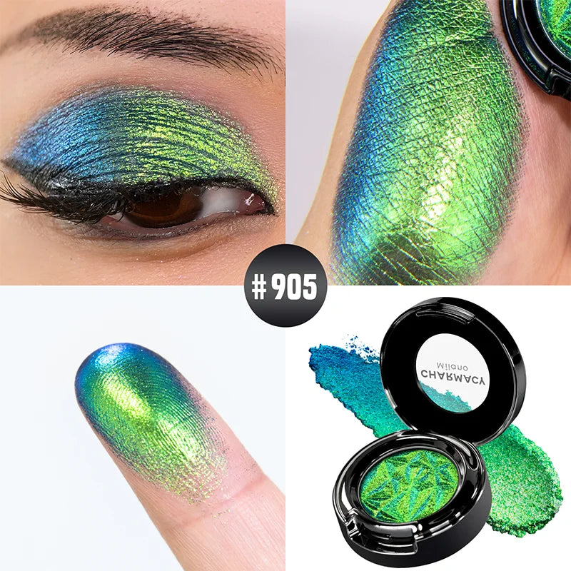 Eye Shadow Chameleon Metallic Glitter Powder Monochrome Eyeshadow Glitter Metallic Eye Looks 100% Vegan And Cruelty Free
