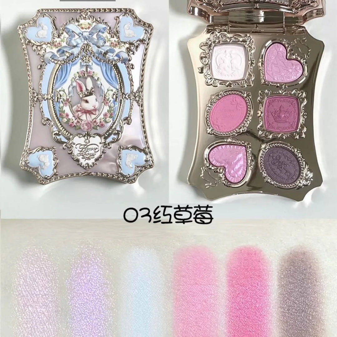 Flower Knows SWEETIE BEAR Highly Pigmented Eye Makeup Palette Eye Shadows Long Lasting Matte Shimmer Finish Cosmetics Gift Kit